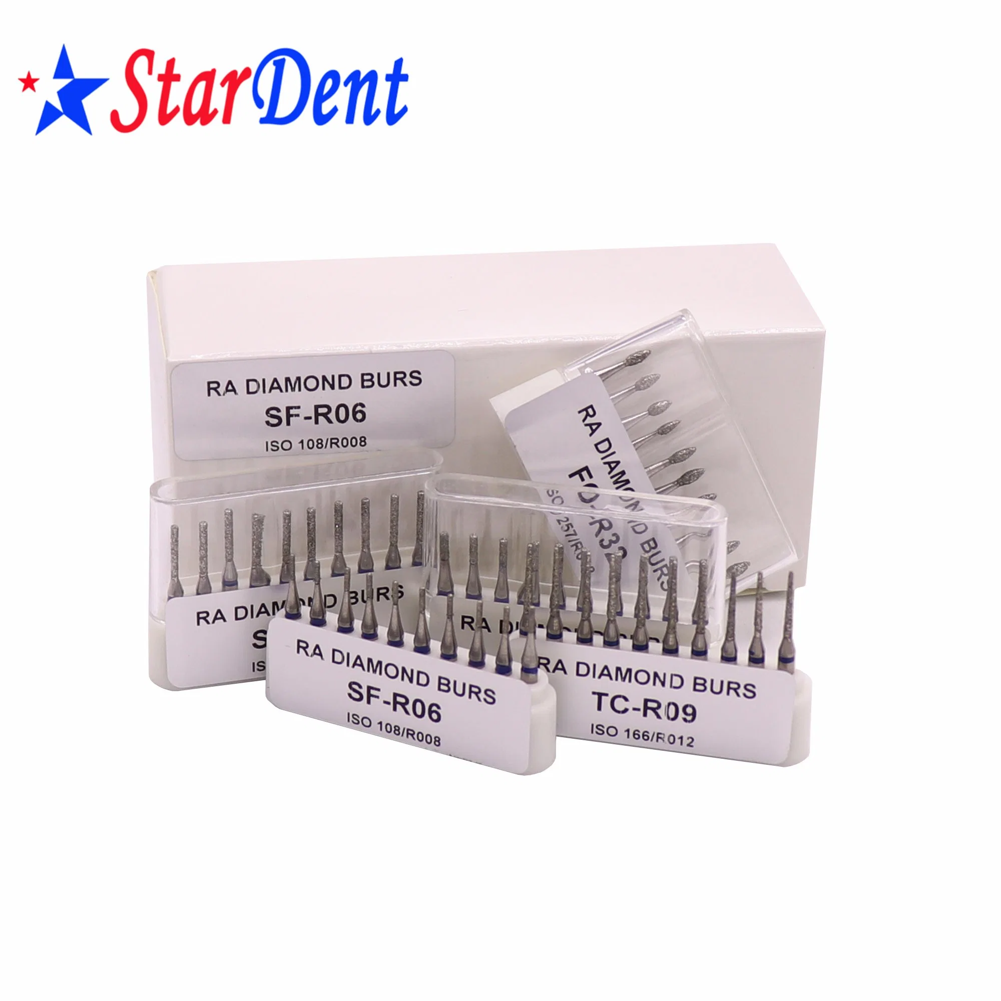 Dental Ra Diamond Burs with Good Quality Bur for Low Speed Handpieces