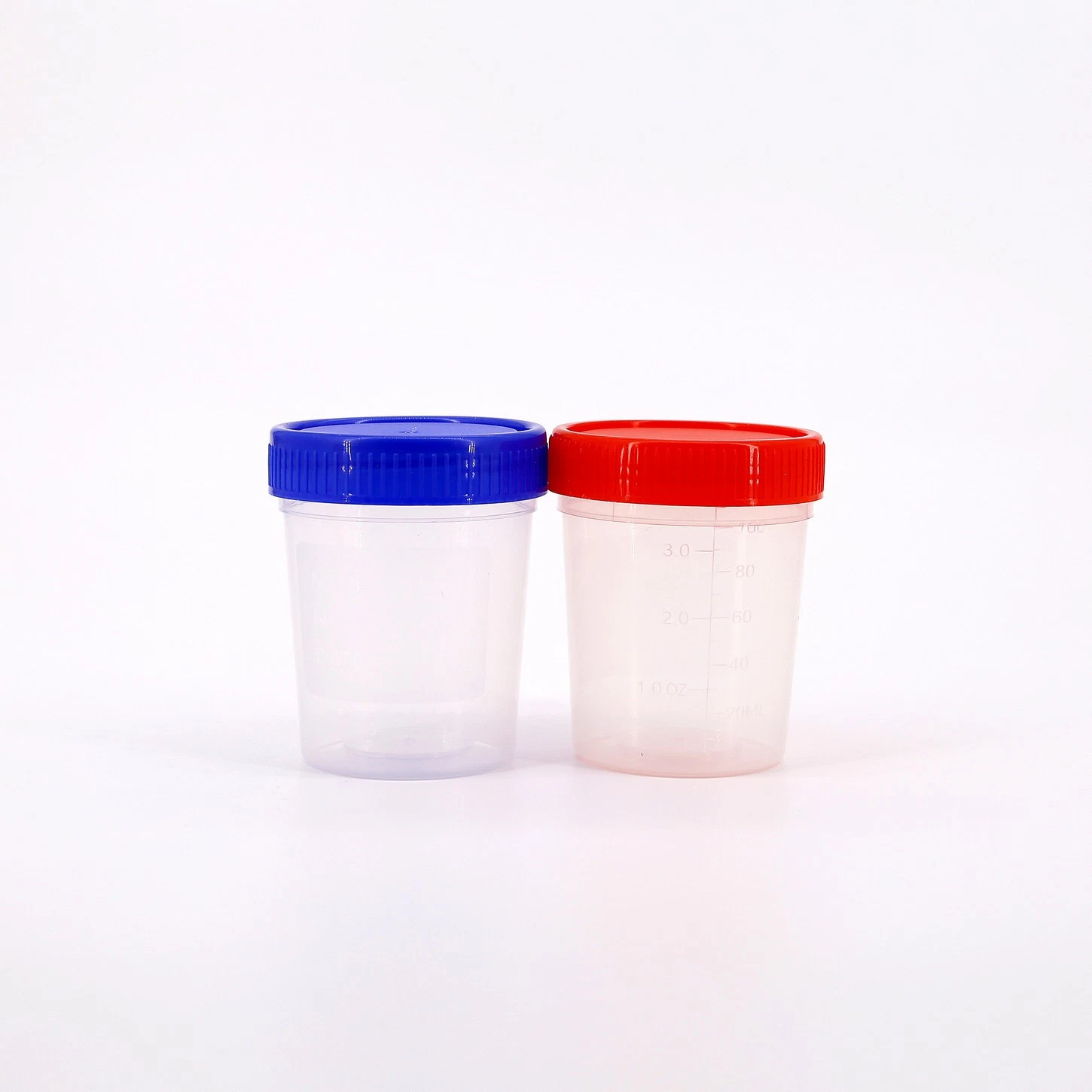 Disposable Universal PP/ PS Medical Supply Urine Sample Collection Container / Cup with Label