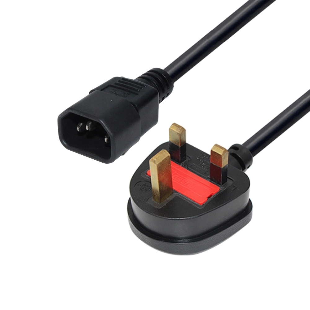 Durable Electrodoméstico D09/IEC320-C7 UK Cable de alimentación con el fusible