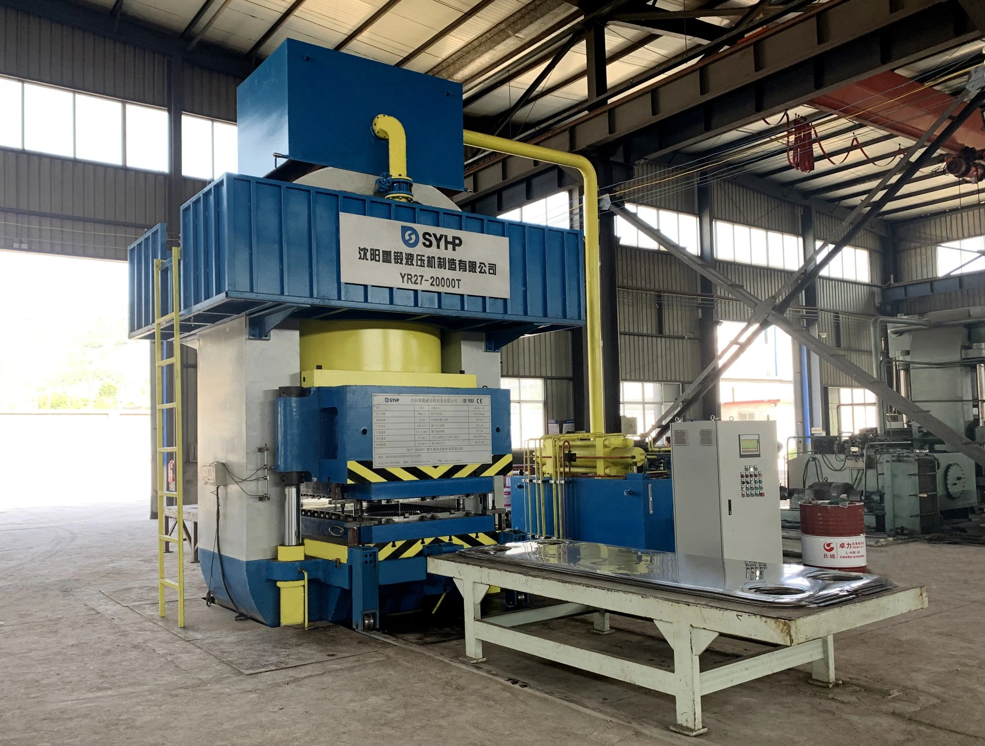 Hydraulic Press for Metal Plates for Heat Exchanger