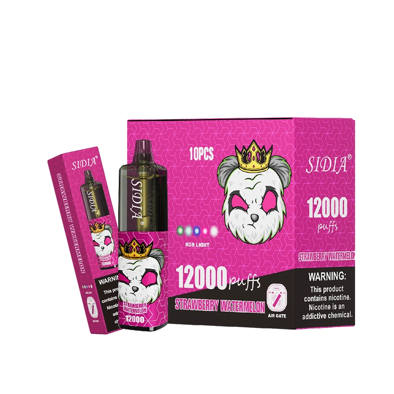 Commerce de gros je Vape Sidia 12000 bouffées Vape stylo jetable