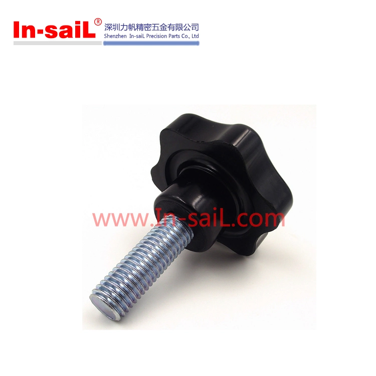 Plastic External Thread Star Knobs, Spring Knobs, Metric Size for Machinery Tool