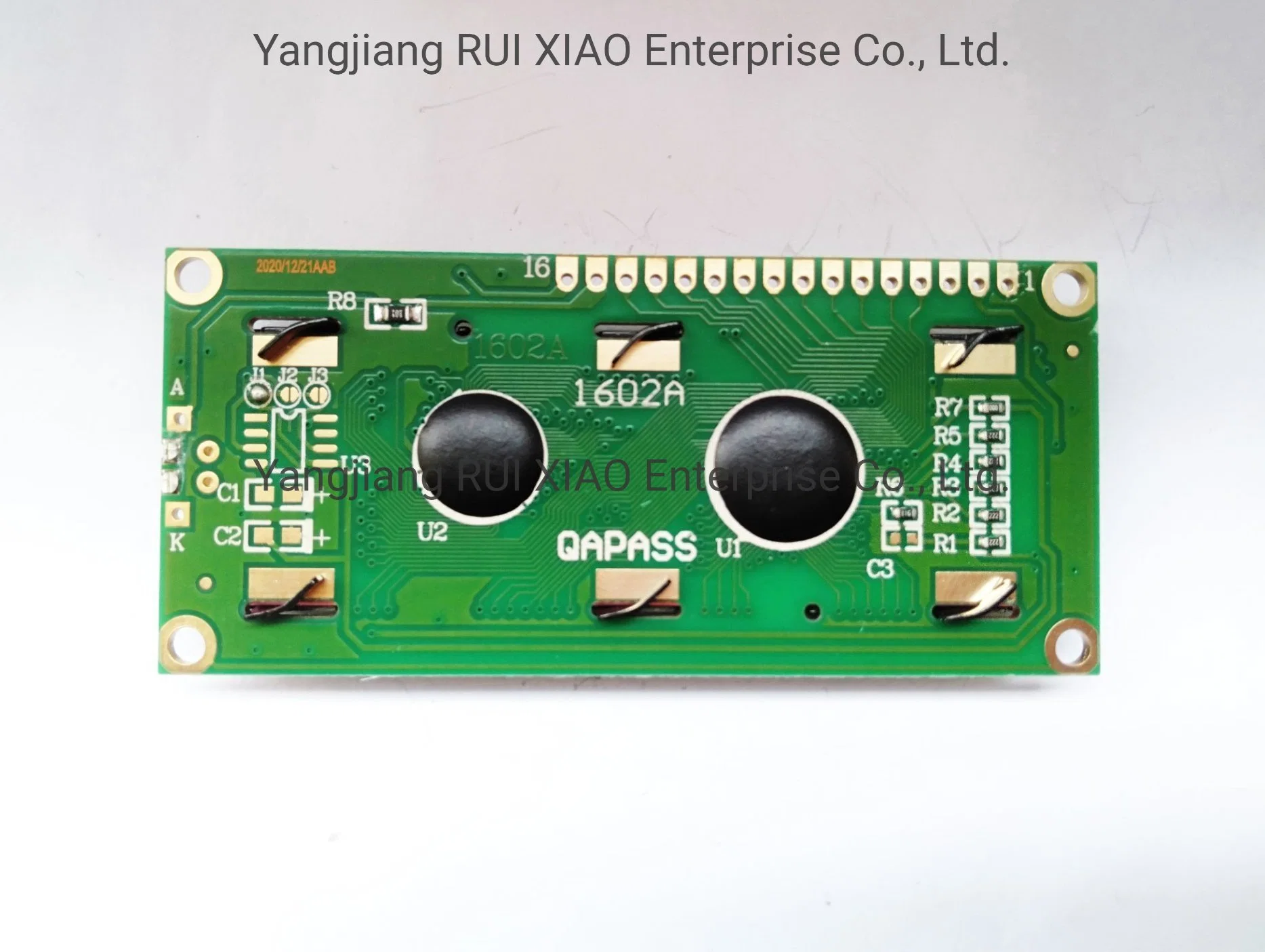 LCD Display Module LCD1602 5V/3.3V Yellow-Green Screen, Electronic Components, Circuit Board, LCD Screen