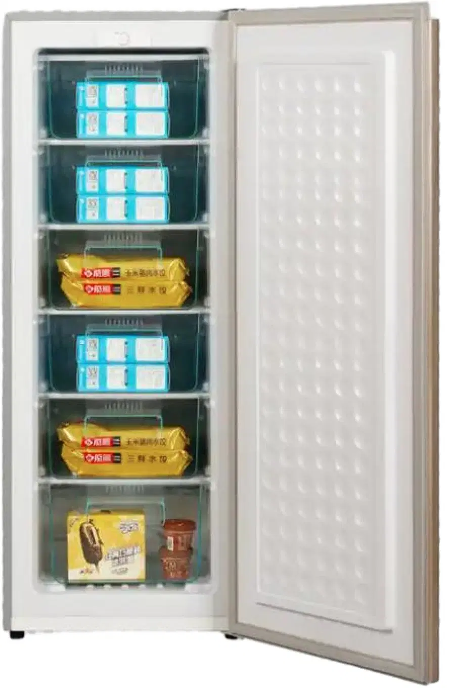 BD-180u frigoríficos domésticos verticales Deep una puerta de vidrio vertical Freezer