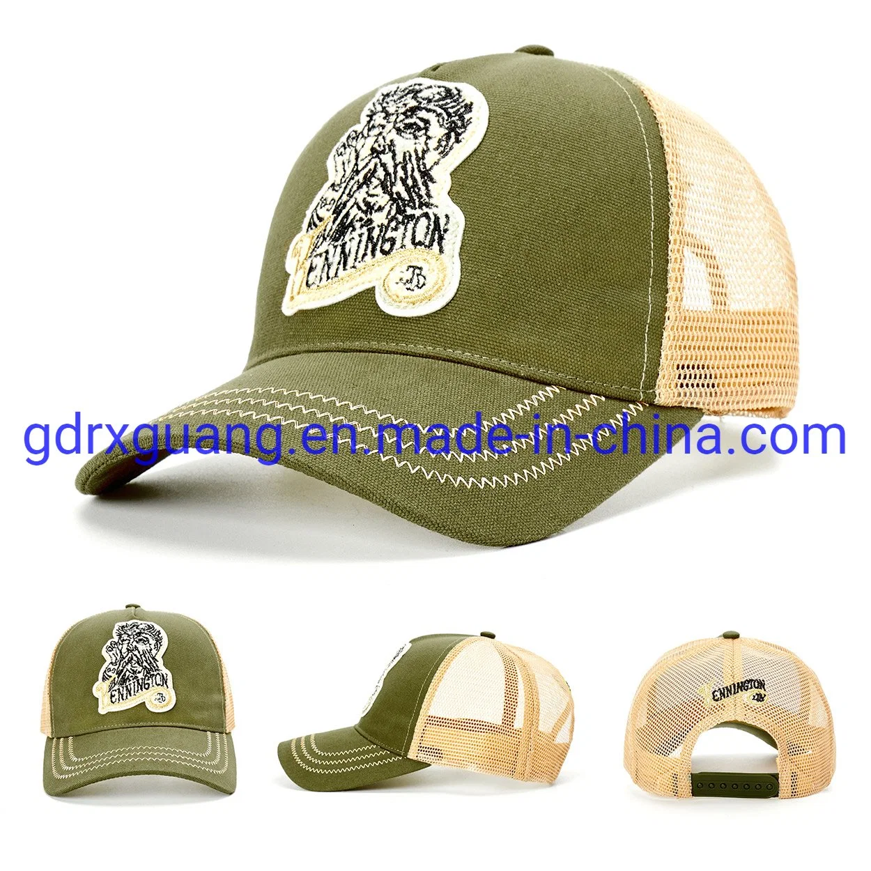 Gekrümmter Rand Mesh Foam Custom Logo Gorras Sport Caps Trucker Hüte