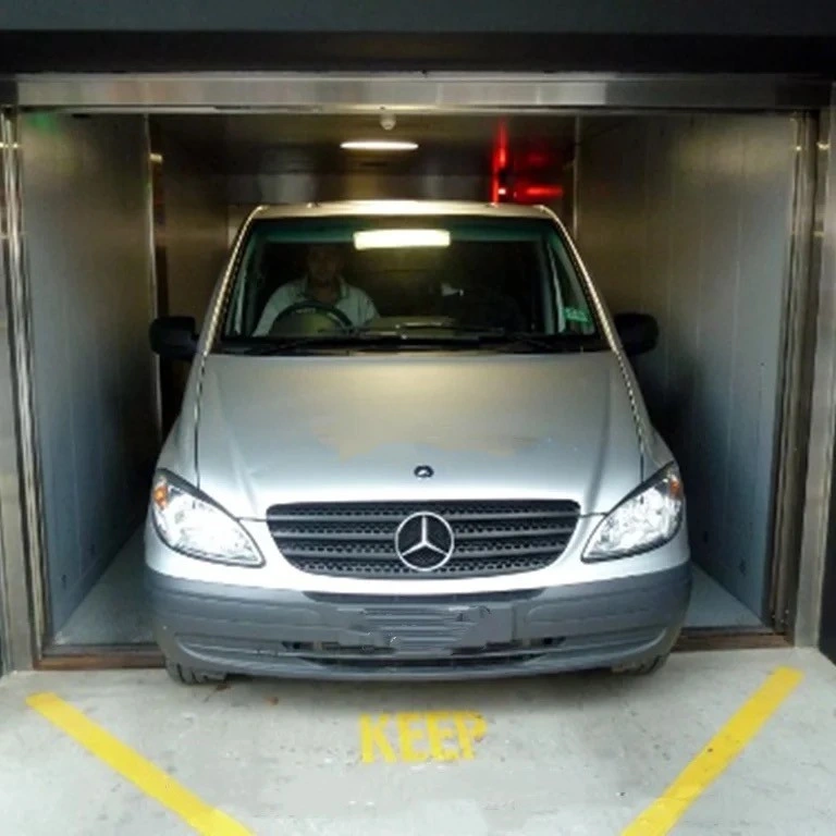 2.5t/3t/4t/5t/5000kg Hairline Stainless Steel Auto Cargo Car Goods Elevator Lift