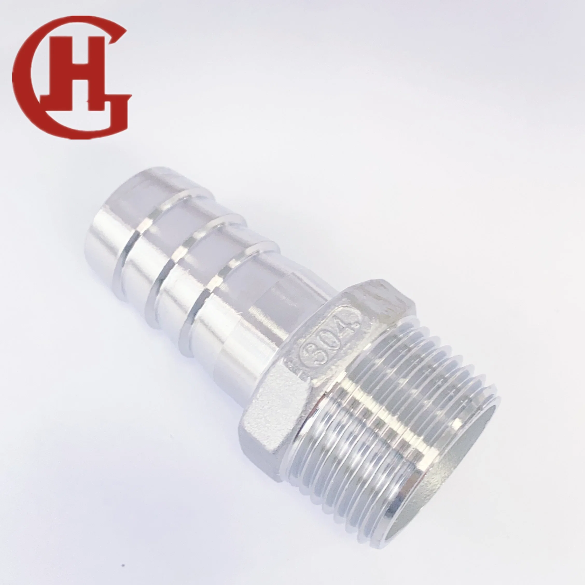 304 Stainless Steel Pipe Fitting Hose Nipple Thread