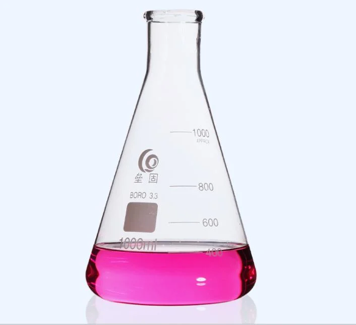 500ml Erlenmeyer Glasflasche Labor Borosilicate Glaswaren Kapazität Flasche