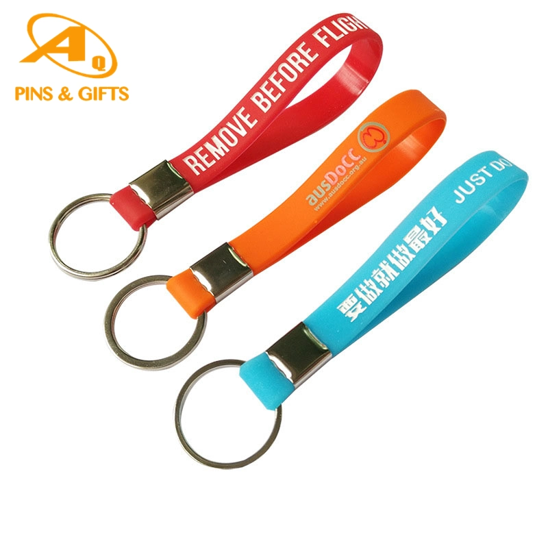 Wholesale/Supplier China Smart Wristband Gift Free Artwork PVC Rubber Silicone Keychain Watch Bracelet Silicone Key Fob
