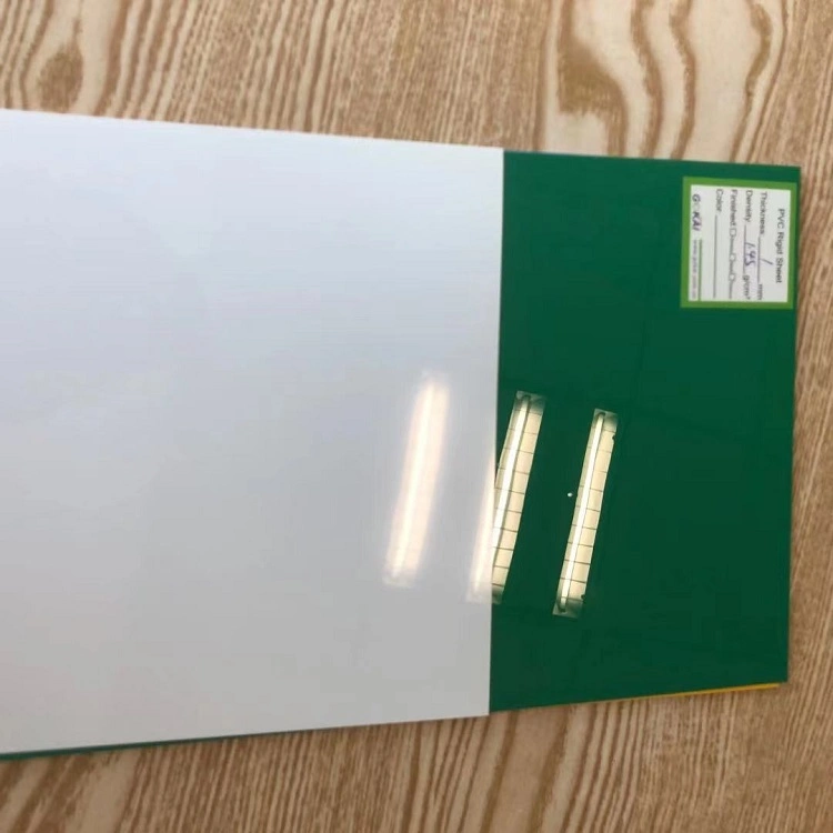 Feuille plastique rigide en PVC blanc brillant et mat