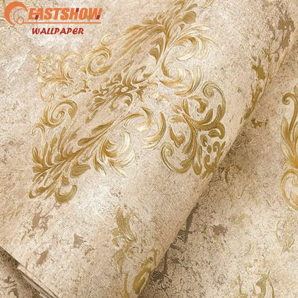 Wholesale/Supplier 3D Textured Damask Wallpaper for Interior Design