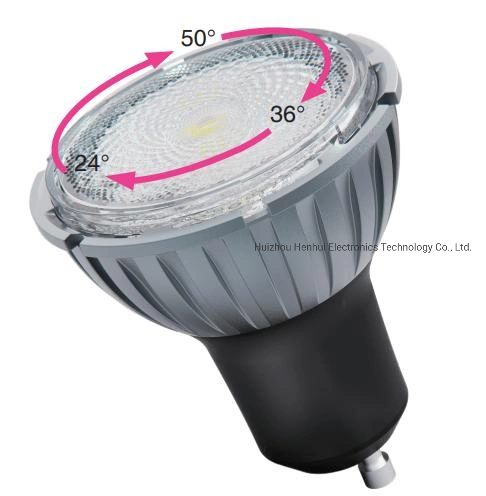 مصباح LED بزاوية شعاع قابلة للتكبير والتصغير القابل للضبط ضوء LED قابل للتخفيت GU10