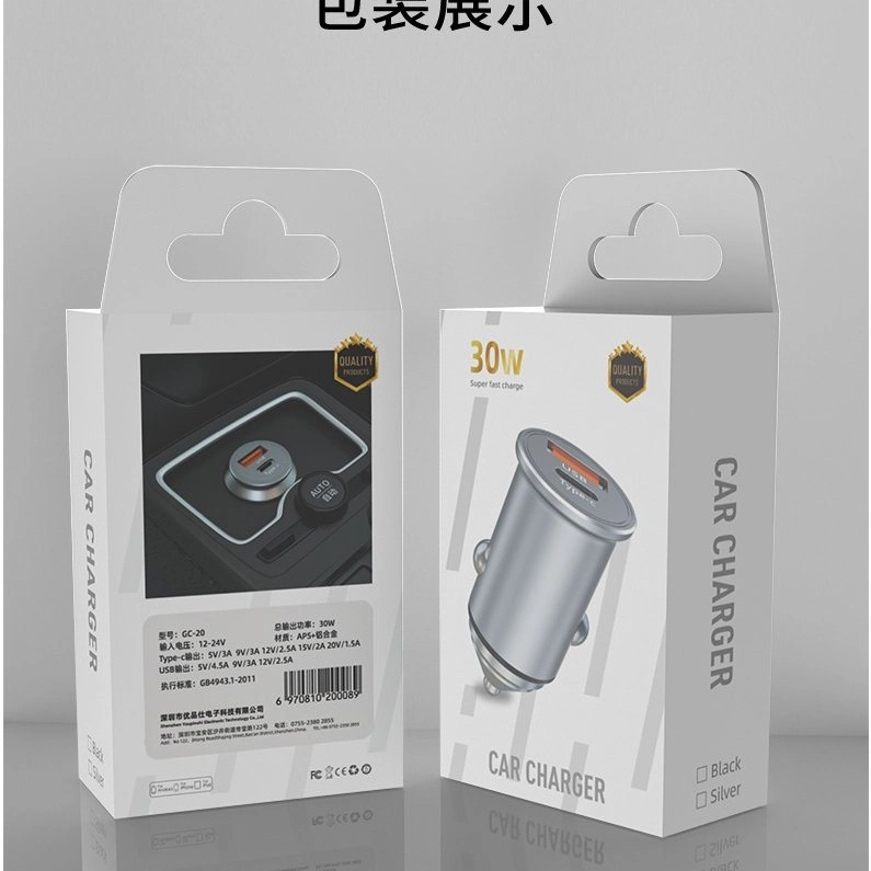 Pd USB Type-C Car Charger Quick Charge 4.0 3.0 Fast Charging for All Smartphones for Phone 12 11 Xiaomi Samsung Type C Phone Charger