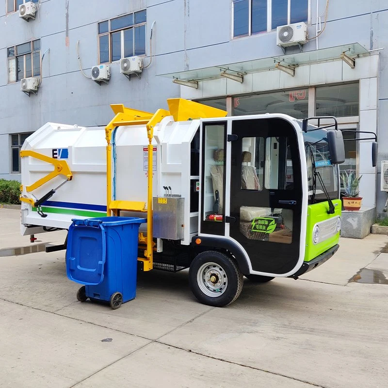 Factory Manufacturer Supplier Euro2 CE EEC 4X2 6.5cbm Hydraulic Collection Rubbish Trash Compator Compression Electric Garbage Truck