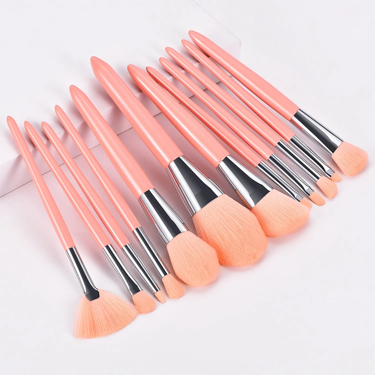 2021 New Candy Pink Purple 12 PCS Professional Makeup Brush Cosmetic Beauty Tool Kit