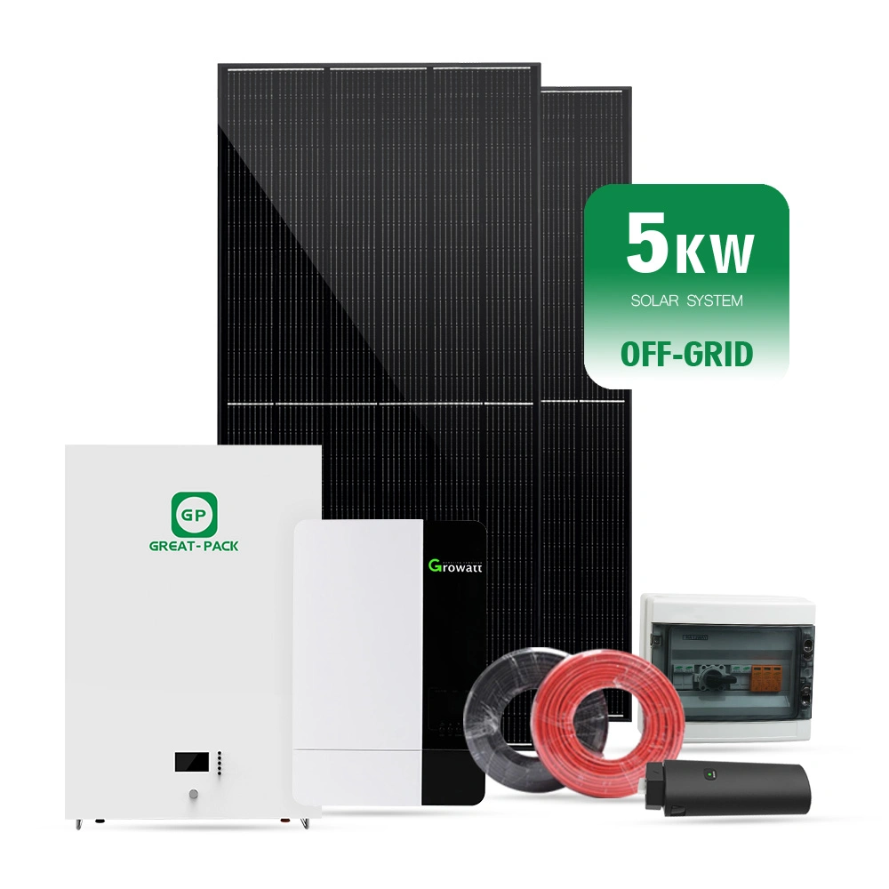 Europe Household Use 5kw 230V off Grid Solar System with Powerwall Battery