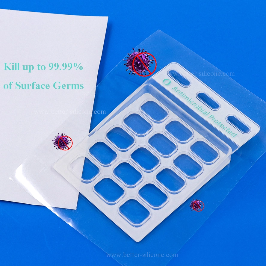 Silicone Adhesive Antimicrobial Antibacterial Keypad Keyboard Button/POS Screen Skin Protector