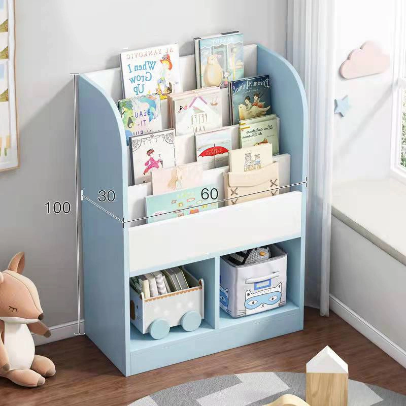 China Großhandel Kinder Möbel Holzspielzeug Box Storage Kabinett Buch Regal Holzregal Bücherregal Babymöbel