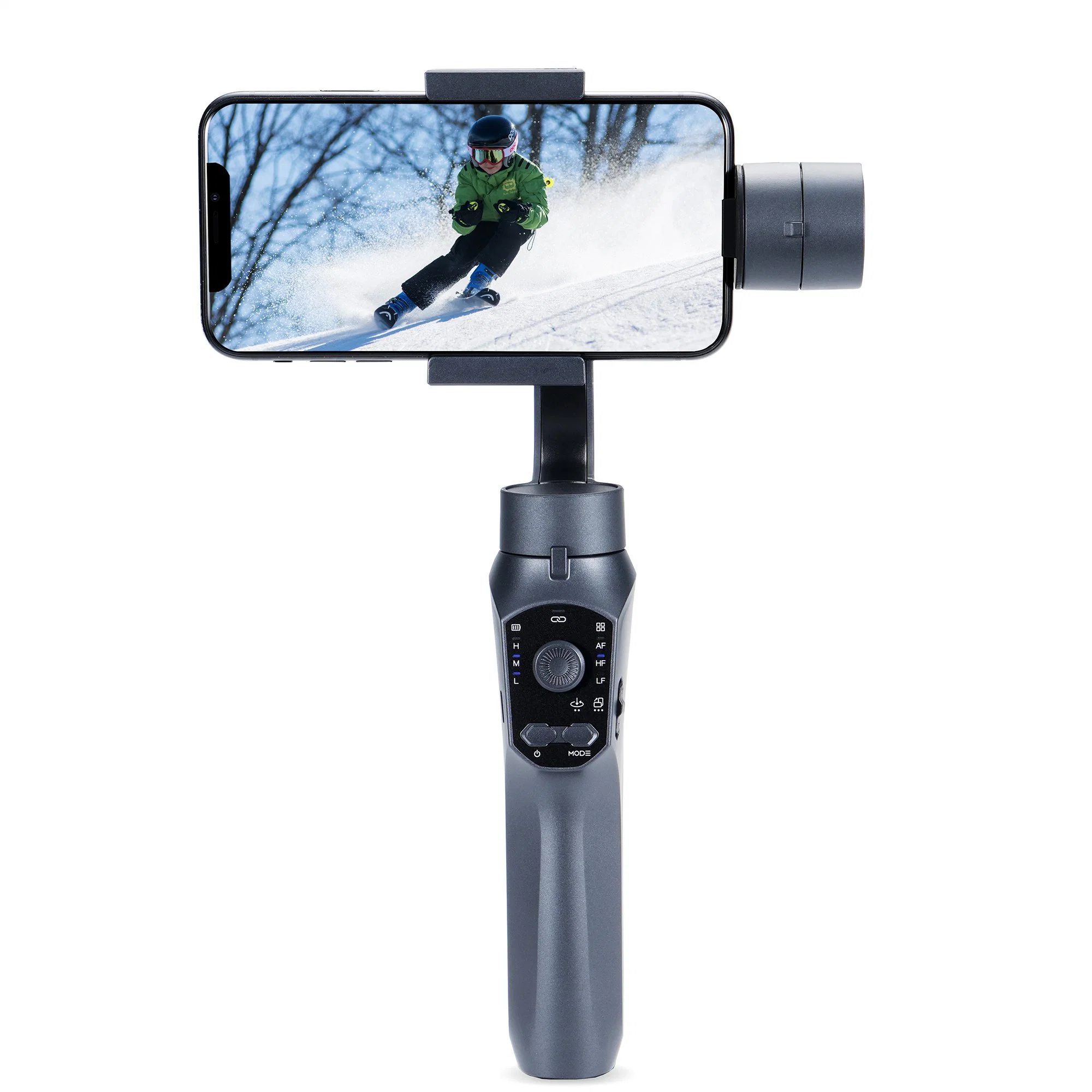 Amazon Best Sellers de 3 ejes Gimbal de mano de estabilizador automático de la F10 Selfie Stick de rotación de 360 aplicaciones de seguimiento facial estabilizado de cámara de vídeo