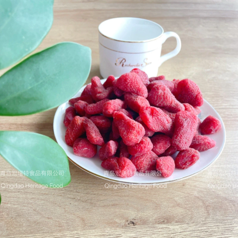 La fruta en conserva chino bocadillos saludables de fresas deshidratadas