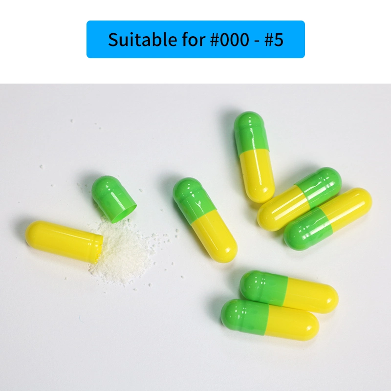 Petit fabricant de capsules vides pour laboratoire, remplisseur de machine de remplissage de capsules semi-automatique.