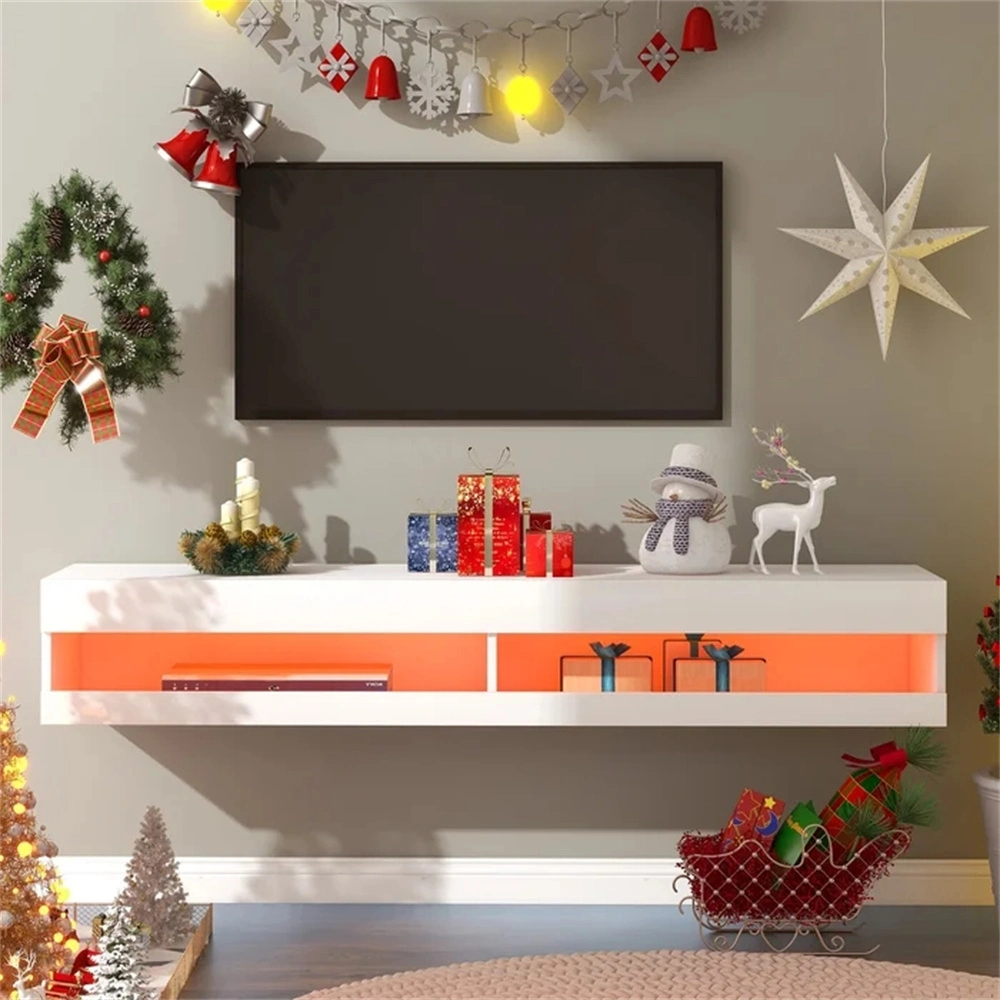 Wholesale/Supplier 2023 LED Wooden Floating Unit TV Stand Living Room Furniture