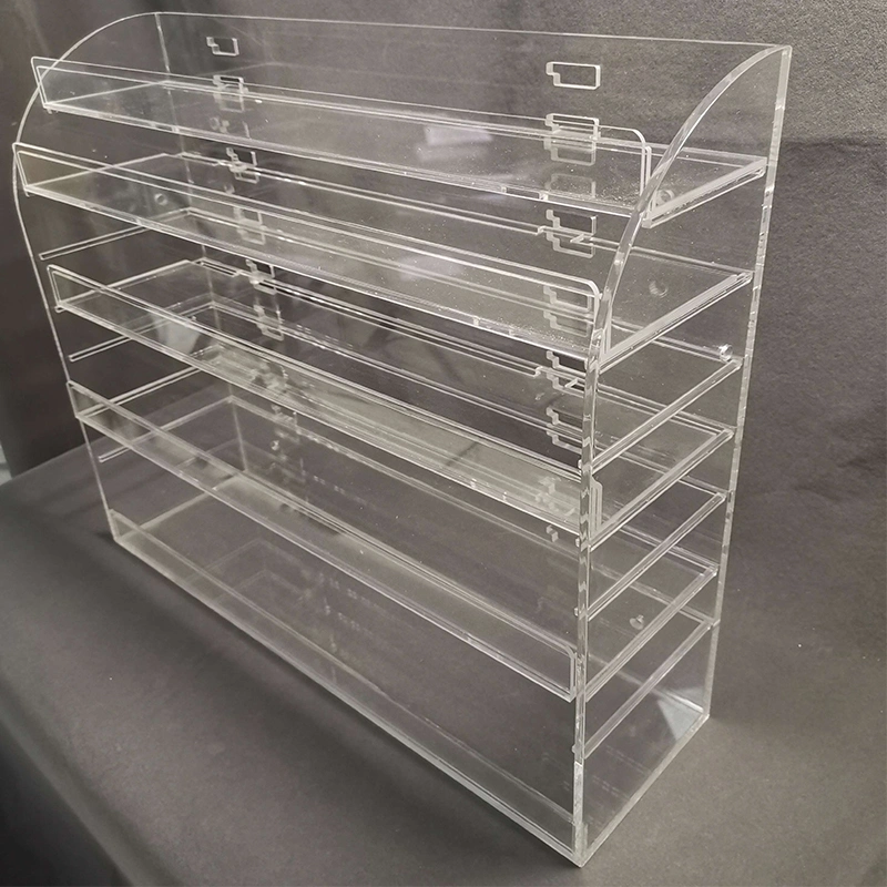 Supermarket Retail Clear Counter Acrylic Dispay Rack for Chewing Gum Sweet Candy