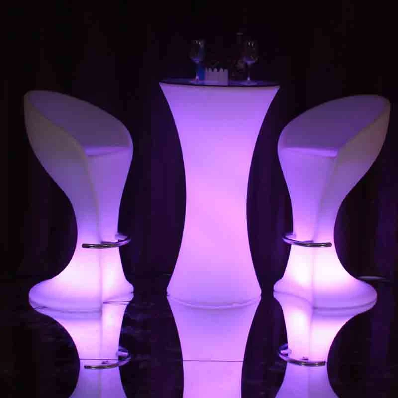 Wholesale/Supplier Rechargeable Plastic RGB-W Color Changing LED Cocktail Tables Manufacturers