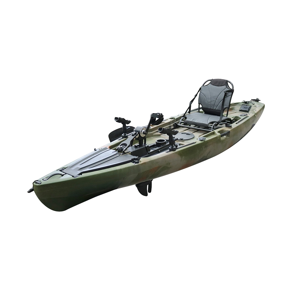 Best-Selling 12FT Kayak d'entraînement de la pédale de pêche unique 2 Système de la pédale peut être choisir