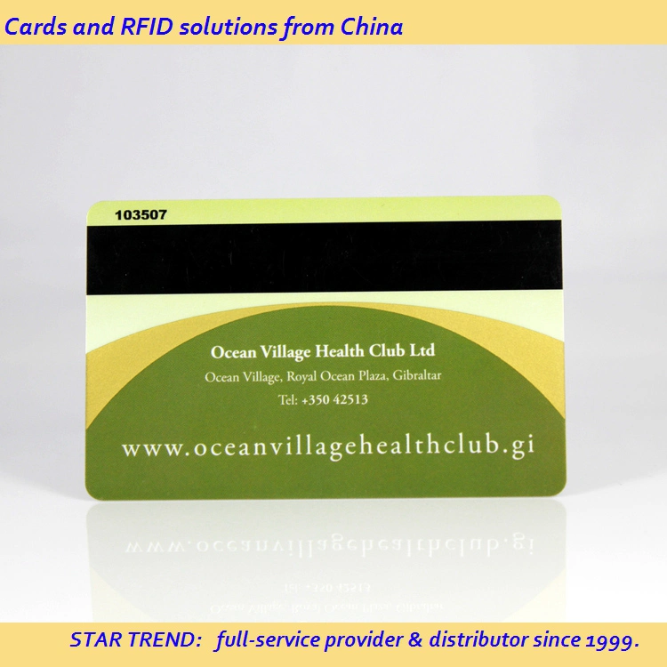 Four Color Cr80 Standard Card with Magnetic Stripe for Hair Salon