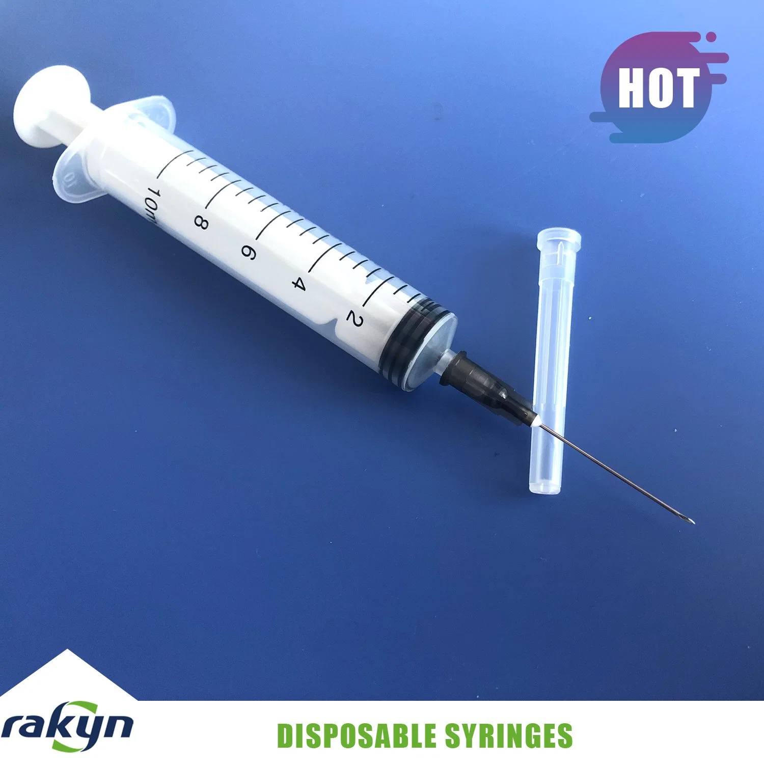 Medical Products of Disposable Plastic Vaccine Syringes with Needles Luer Slip 10cc 10ml