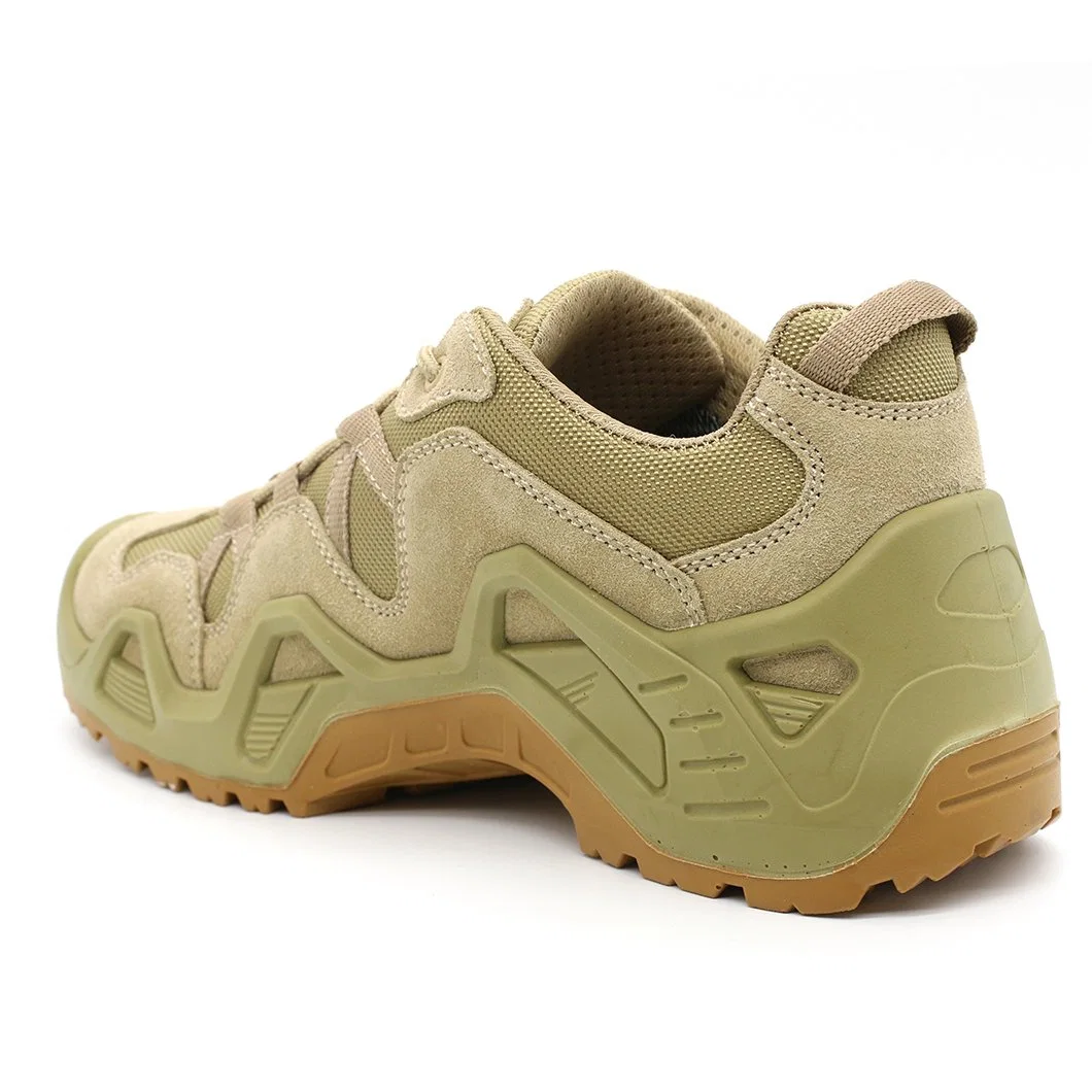 Army Style Low Cut Leather Outdoor Non Safety Shoes