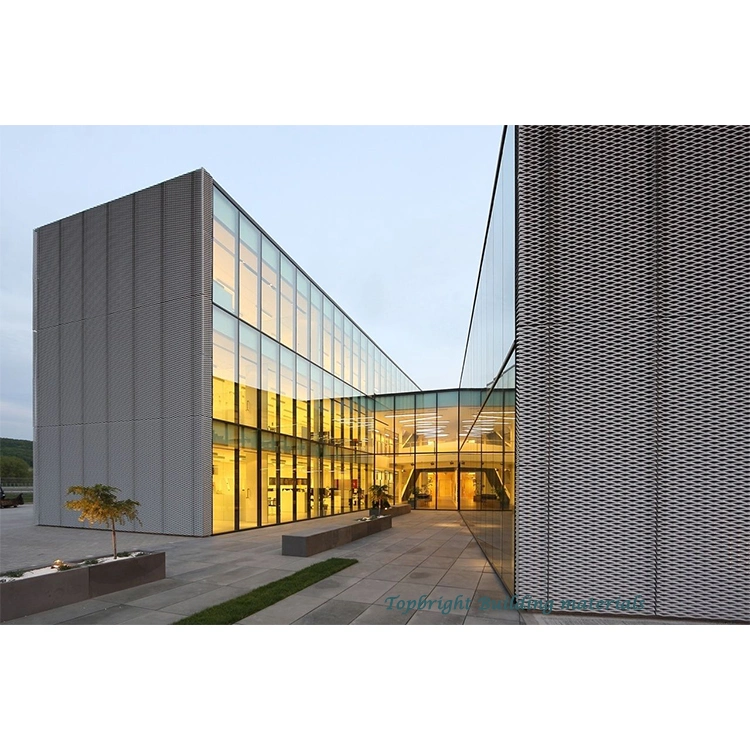 Building Aluminum Alloy Profile Heat Insulation Lowe Tempered Facade Glass Curtain Wall Design