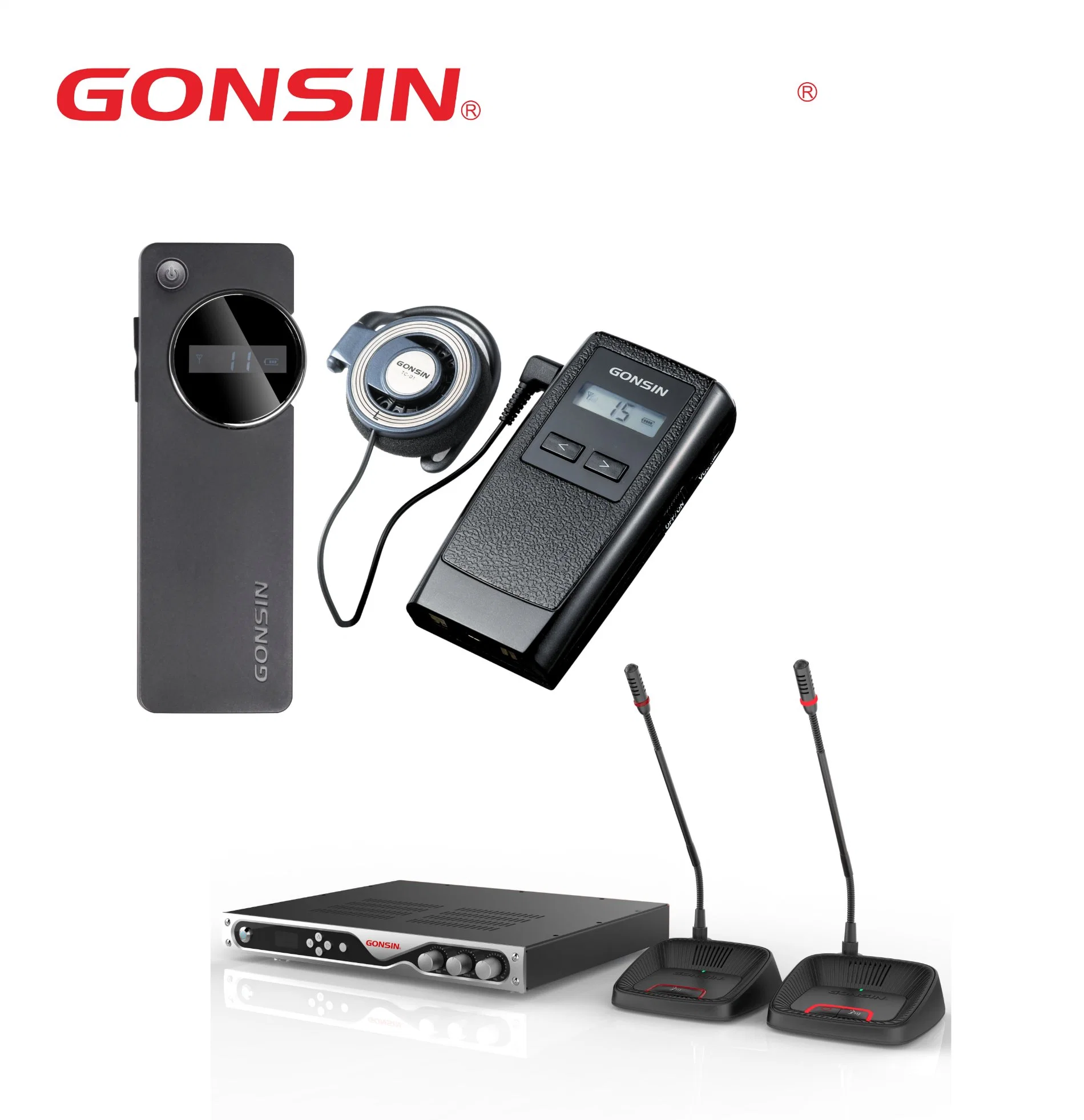 Conference Equipment for Microphone System Translate Professional of Sound Simultaneous Translation Kit Translater Wireless