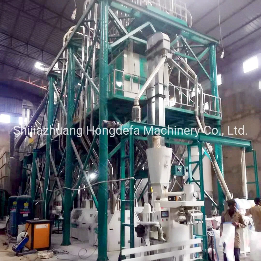 High Configuration 100t/24h Maize Flour Milling Machine with Plansifter