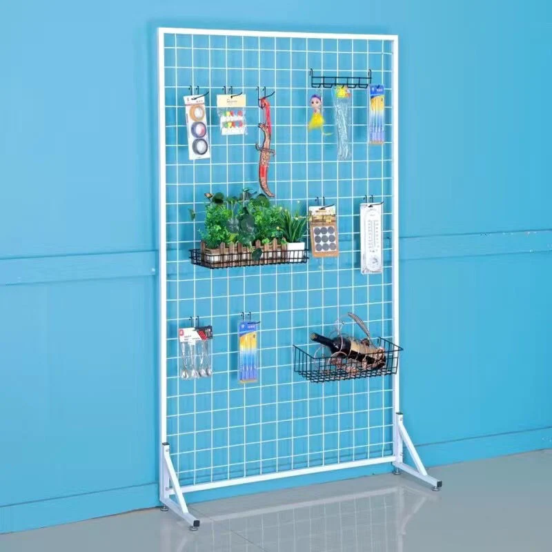 Hanging Peg Wire Mesh Grid Display Rack Shelf for Sale