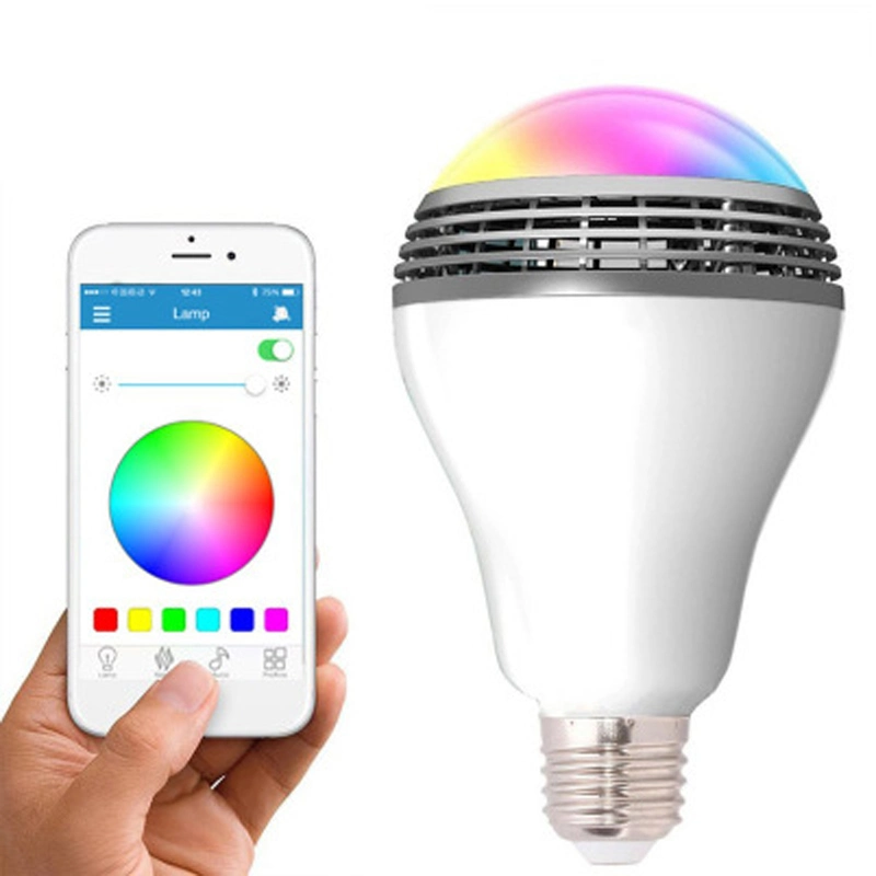 Wireless Smart LED Light Bulb Speaker Lamp Lighting with RGB Color Changing Music Player Smartphone APP Control 02