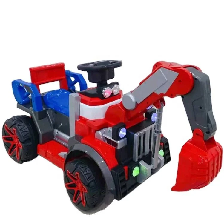 Children&prime; S Toy Car Excavator Best Present for Kids Electric Excavator