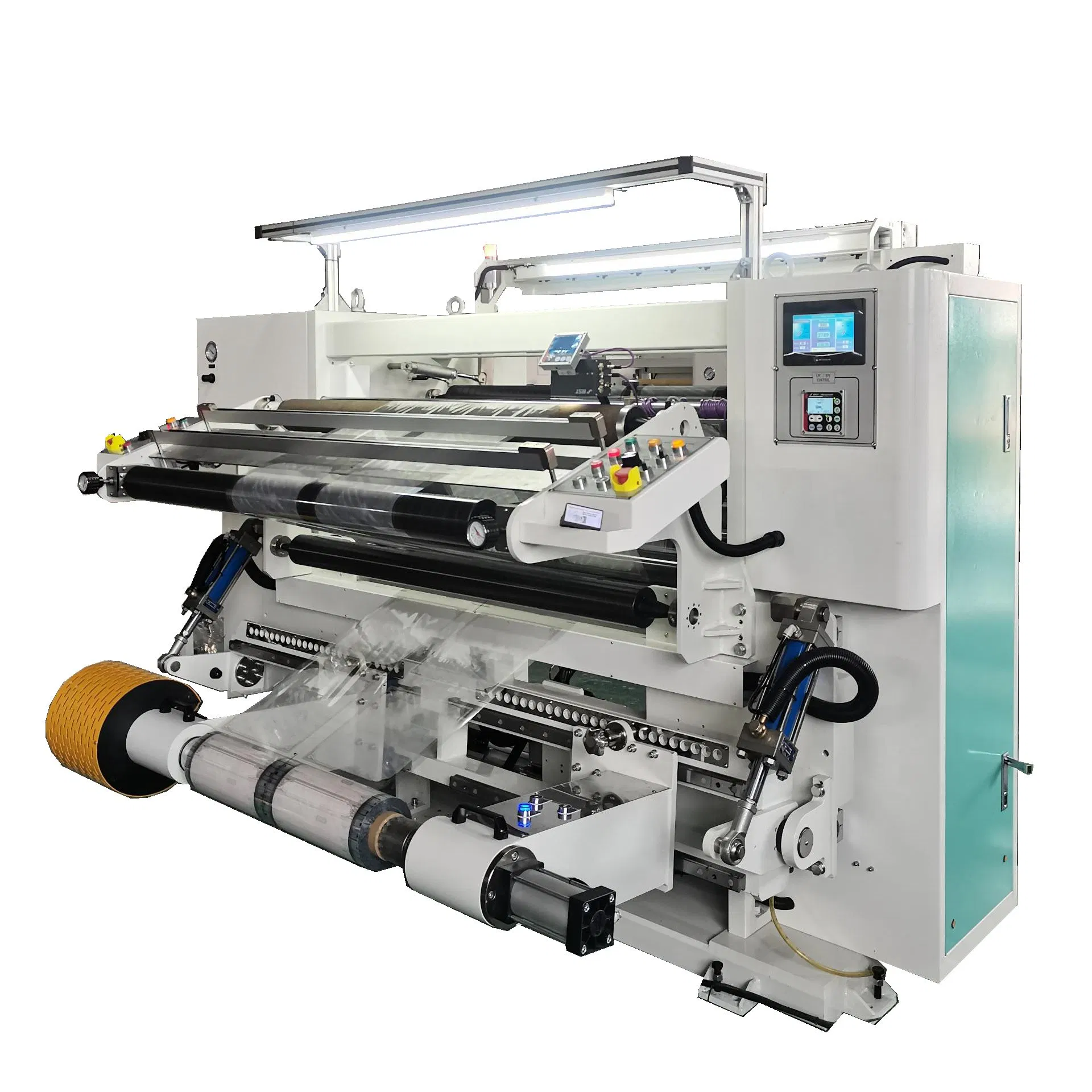 Vollautomatische Laminierung Film Cutter Slitter Rewinder Maschine Hohe Geschwindigkeit Folie Kunststoff Schlitting und Rewinding