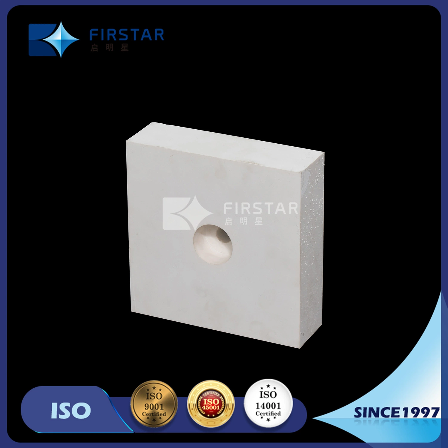 Abrasion Resistant Alumina Ceramic Weld-on Tiles Lining with Density 3.65g/cm3