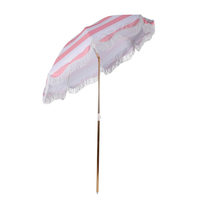 Livraison rapide parasol de plage résistant aux UV parasol de jardin pliable en acier inoxydable Parasol pour mariage de fête