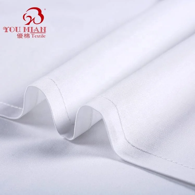 مجموعة أسرة فندق China Factory White 300tc Satin Full size ورقة من القطن بنسبة 100%