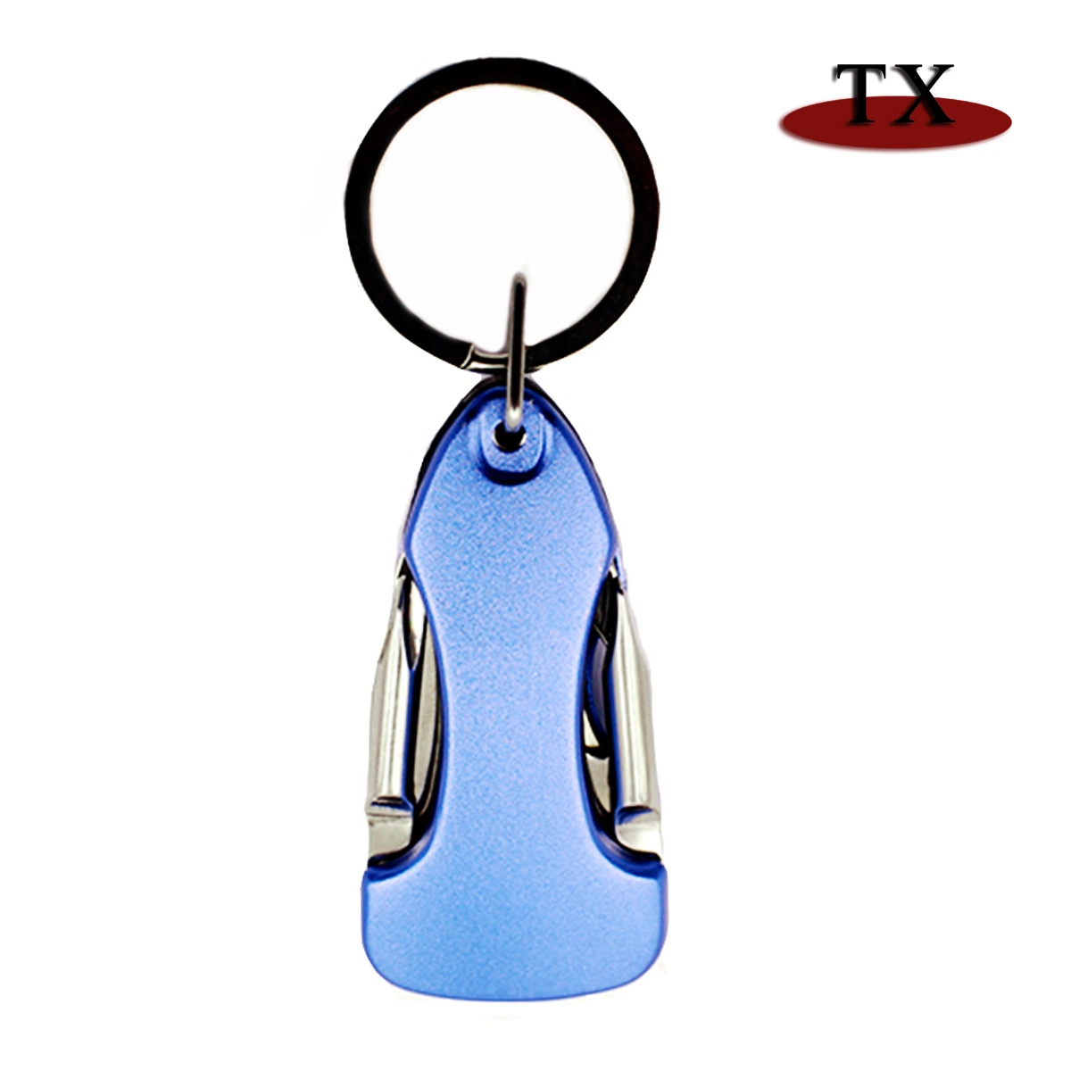 Metal Keychain Prtable Creative Multifunctional Hanging Buckle Bottle Opener Knife