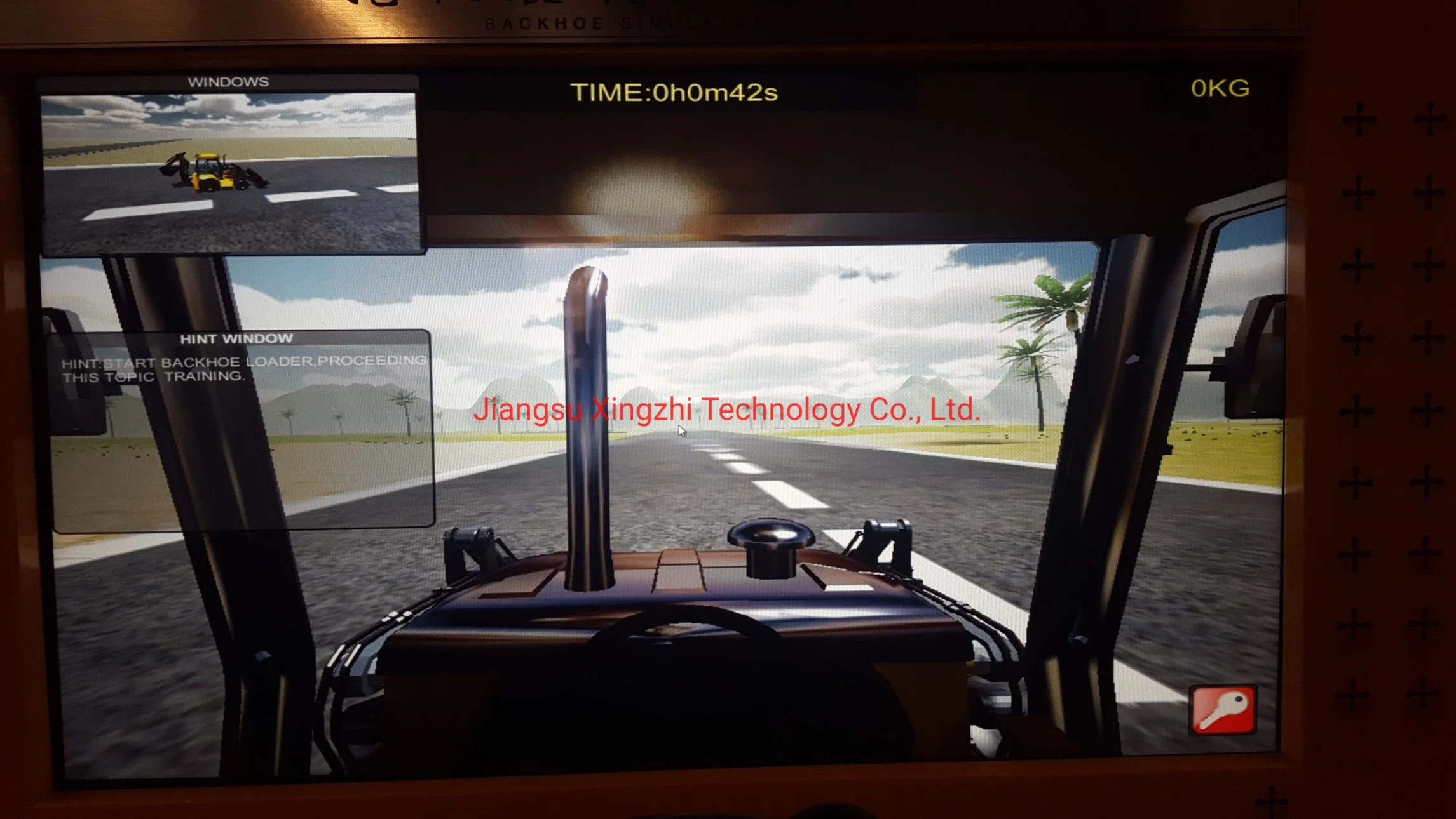 Construction Backhoe Loader Operator Training Simulator for Training School