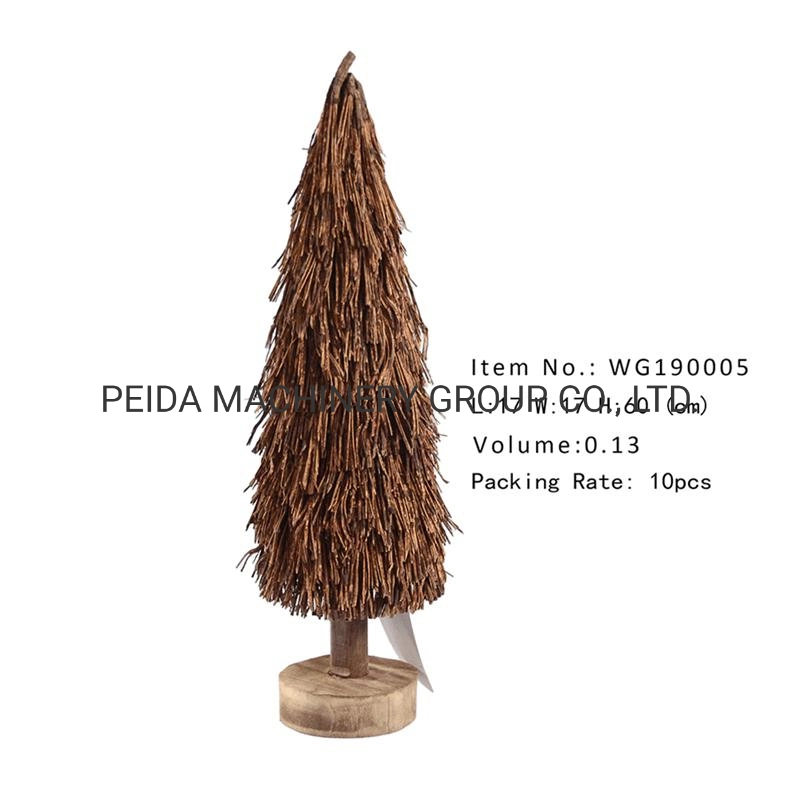 Walnut Color Wood Craft 2021 Nova decoração de Natal de design e Decoração de casa