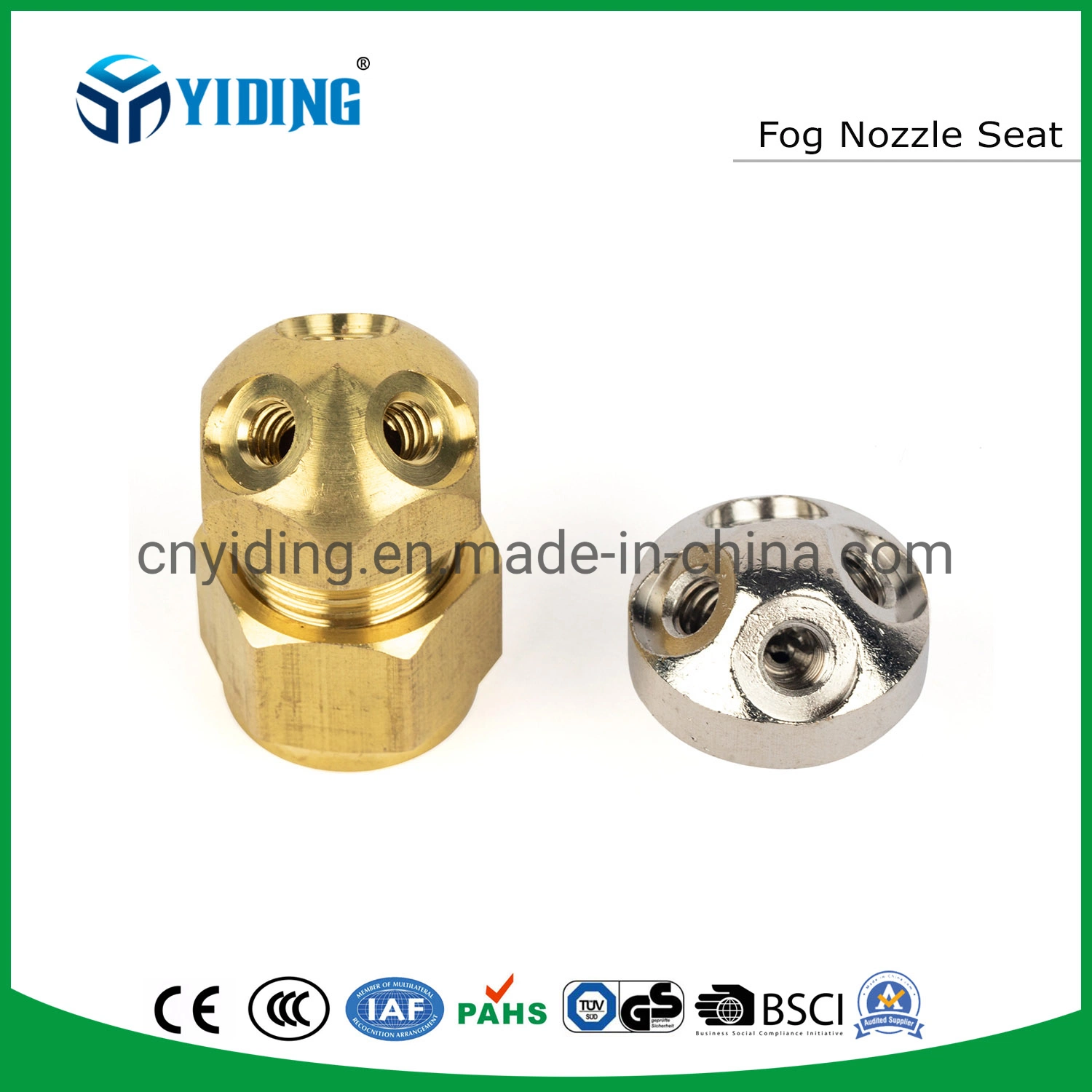 Fogging Machine Universal Joint Swivel Connector Swivel Angle Nozzle Seat Brass Coupling Fog Spray Joint Universal Connector Flexible Fitting (SWNS-316)