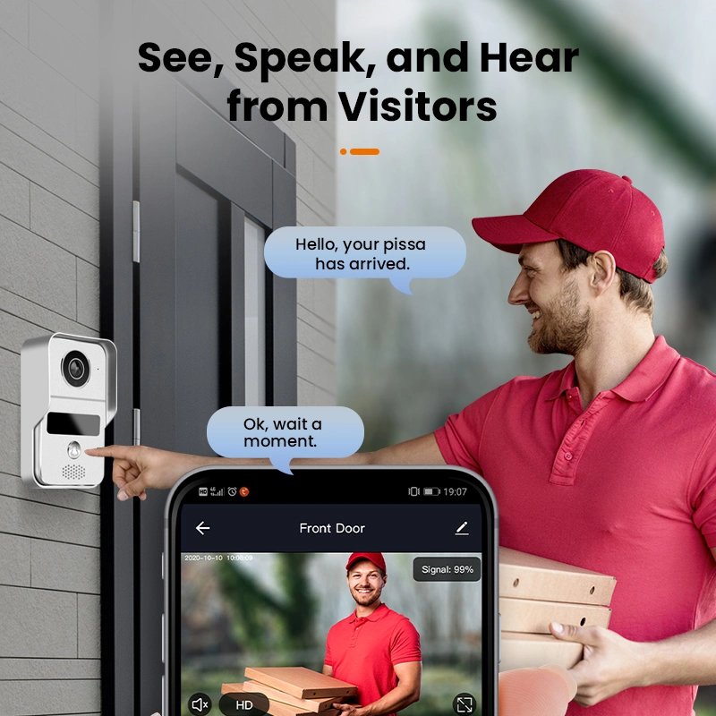 Smart Ahd Timbre 1080P de la cámara de vídeo WiFi Sistema Intercom