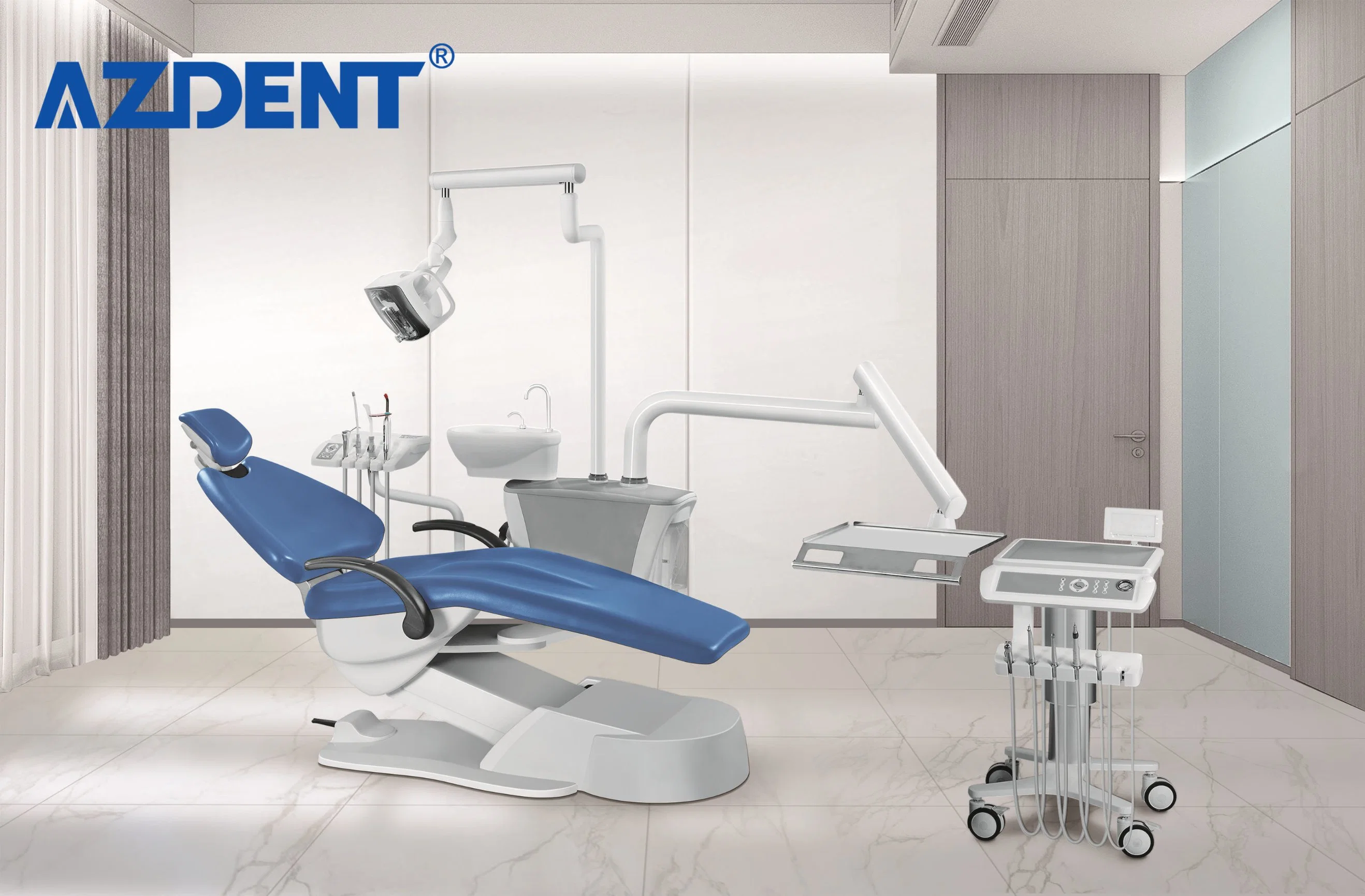 High-End Dental Chairs Unit Price with Dental Equipment Accessories Set for Sale