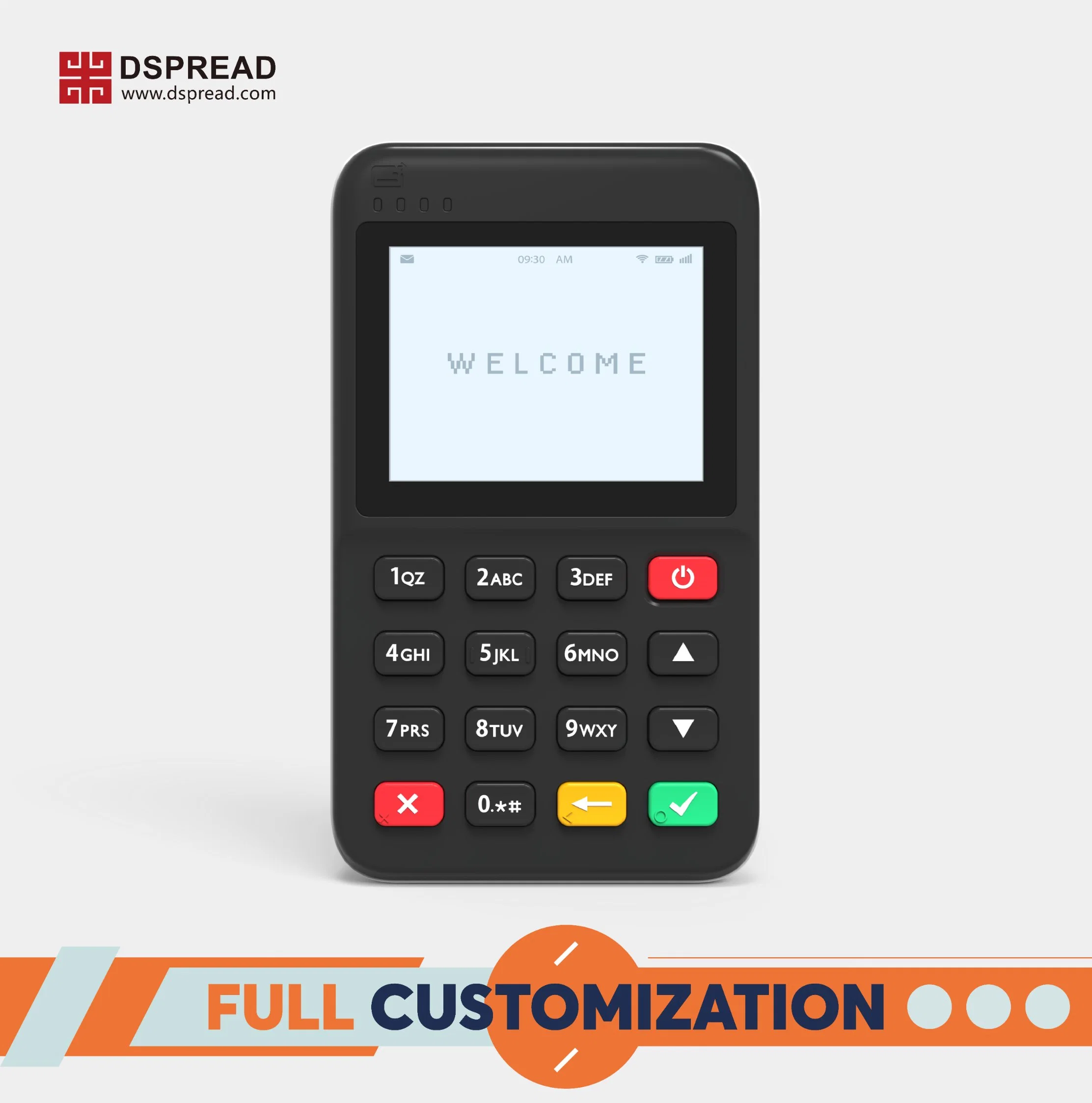 PCI EMV Paypass Paywave Approved Handheld POS