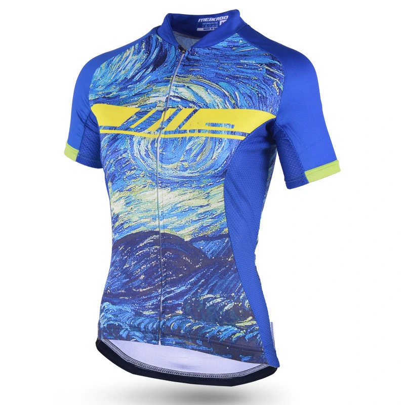 Ciclismo Jersey Mujer 2021 Verano de manga corta bicicleta con estampado animal Jersey MTB ropa de bicicleta Road Team Camisetas de ciclismo Ciclismo